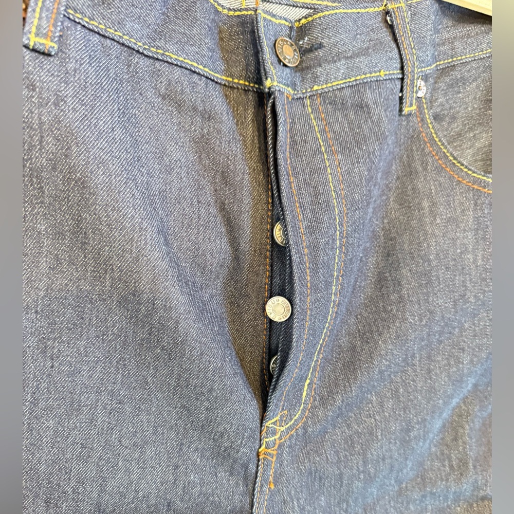 Evisu Painted Seagull Jeans Size 42 Rare Y2K Japanese Streetwear Denim - Picture 9 of 17